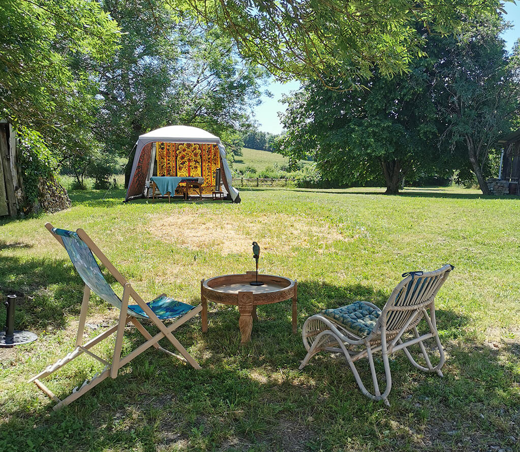 Salon de massage en extérieur